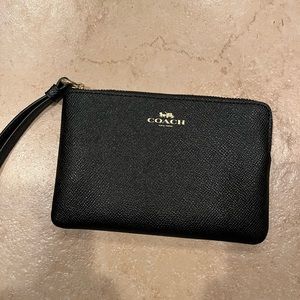 Black brand new coach wristlet